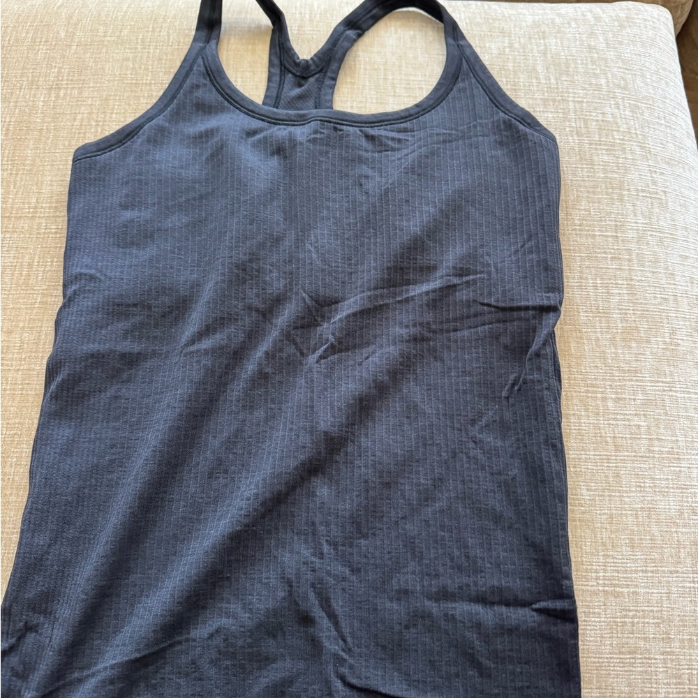 Lululemon Ebb to street tank.             Black Women's Tank Top - Picture 3 of 3